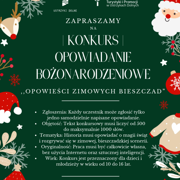 Konkurs Opowiadanie Bożonarodzeniowe ,,Opowieści zimowych Bieszczad”